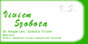 vivien szobota business card